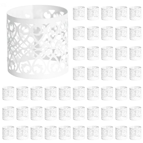 Lot de 50 ronds de serviette jetables en papier d'aluminium autocollants pour décoration de table,...