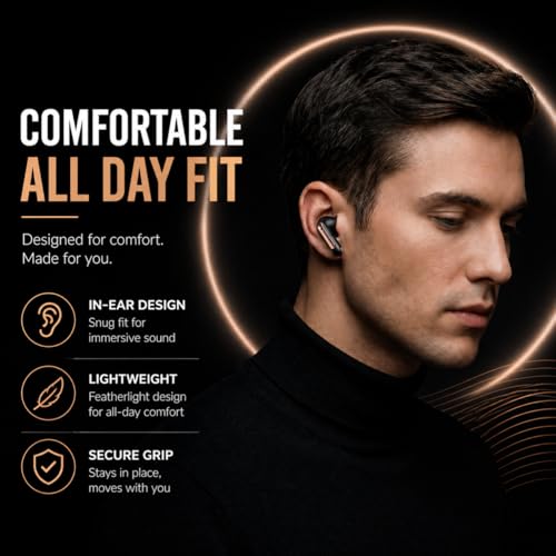 Image of Ear Buds Wireless, Earbuds, Bluetooth Earphones Wireless 5.4v, 50H Playtime