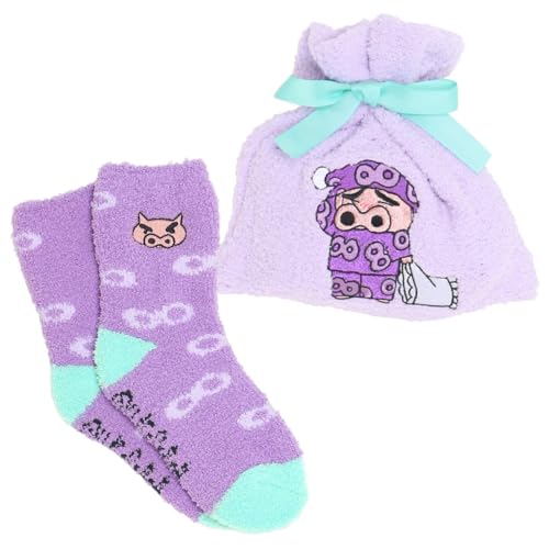 スモール・プラネット(Small Planet) クレヨンしんちゃん もこもこ靴下in巾着 レディース ぶりぶりざえもん パジャマ 095910 ウインターアイテム ギフト