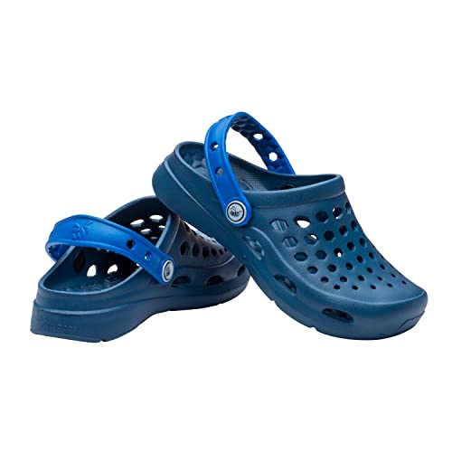 Joybees Kids Active Clog - Comfortable And Easy To Clean Slip-On Water Shoes For Girls And Boys - Navy/Sport Blue - Children's Size 6/Children's Size 7 #TOP4