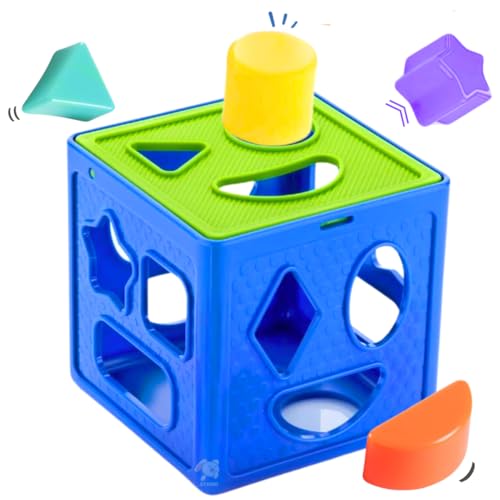 Storio Premium Shape Sorter Cube|Learning&Educational Shape Sorter Toys for Kids Activity|Recognition Game|Sorting&Stacking Toys for Toddlers and Preschoolers|Baby Gift for Toddlers,Multicolor (B0D33MK848) Amazon Price History, Amazon Price Tracker