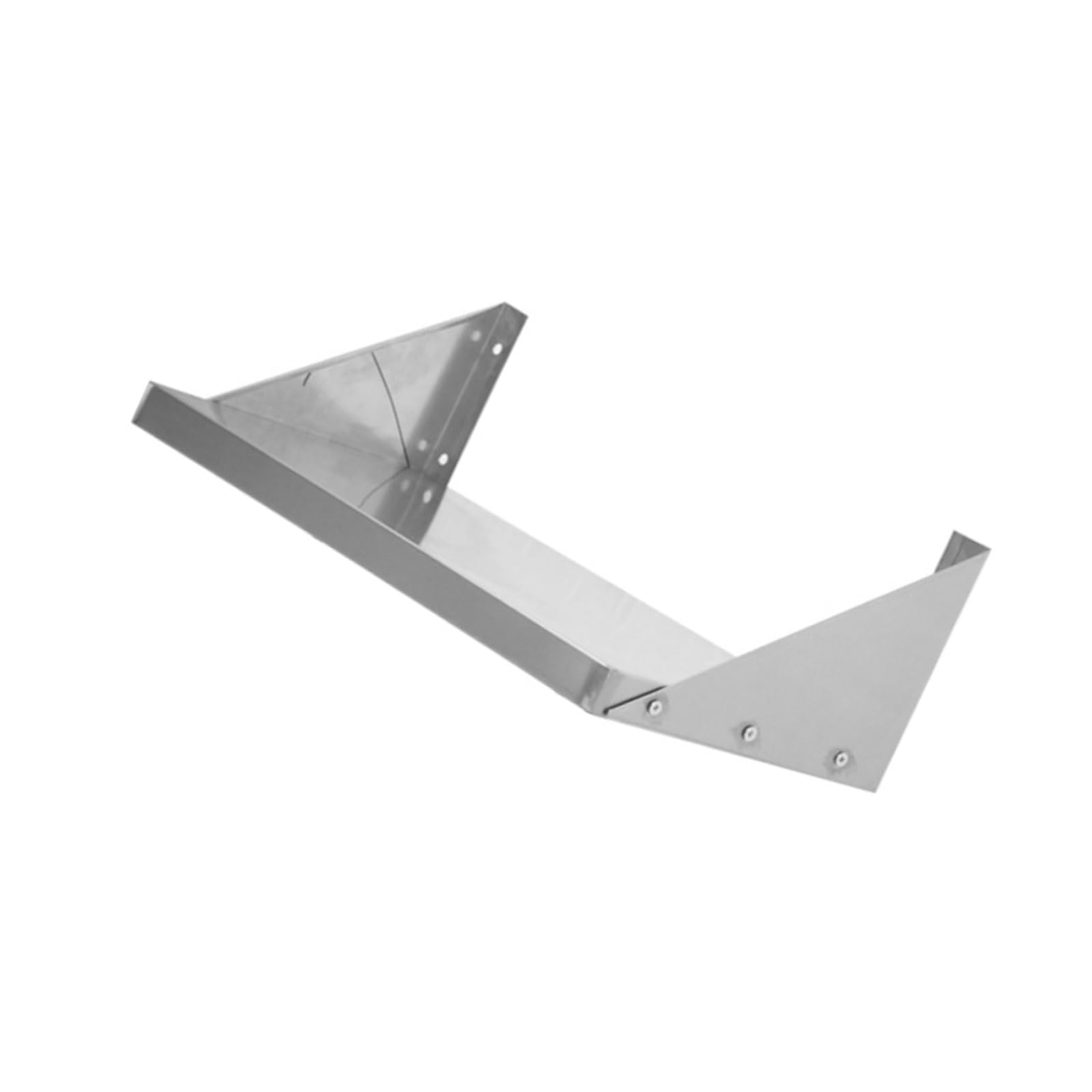 Jazuaiao Sturdy Silver Kitchen Wall Shelf with Smooth Brims Modern Kitchen Organizers Ideal for Storing Cookware and Condiments Rustless Wall Mount Shelf