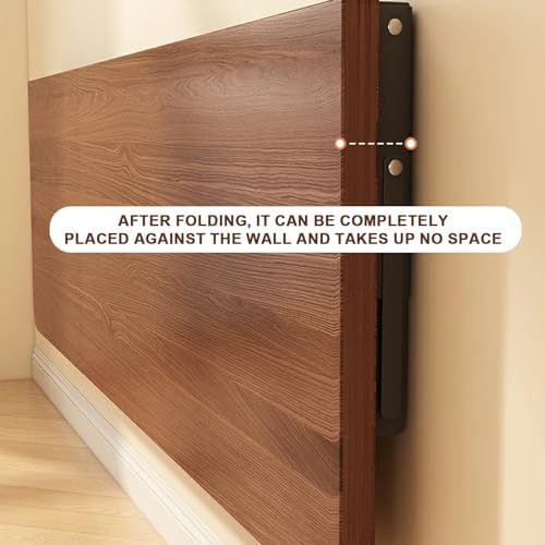 Fold Down Wall Mounted Desk - Space Saving Floating Table for Office, Home & Kitchen - Compact Folding Wall Shelf, Modern Workspace Solution, Easy Installation