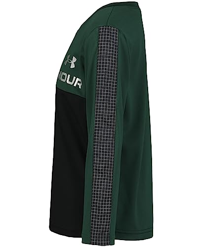 Image of Under Armour Boys' Long Sleeve Logo Graphic T-Shirt, Lightweight & Breathable, Relaxed Fit