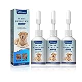 ERWERK Traitement naturel anti-verrues pour chien Formule hautement valable Traitement efficace pour att ta bort vårtor, 1er (couleur : 3 pièces)