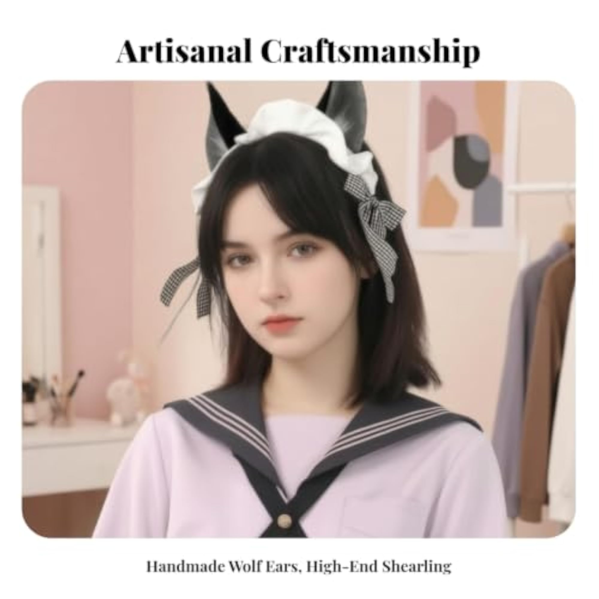 Faux Animal Ear Hair Clips for Cosplay and Events