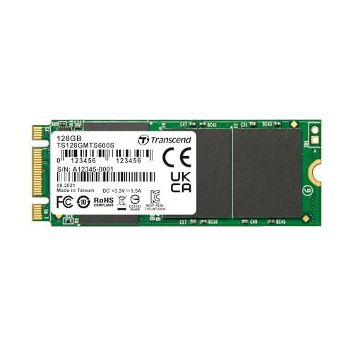 Image of Transcend MTS600 128GB M.2 SATA III 2260 MLC Internal Solid State Drive (TS128GMTS600)