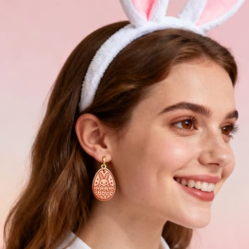 Tapis de texture en pâte polymère lapin de Pâques pour bricolage de bijoux