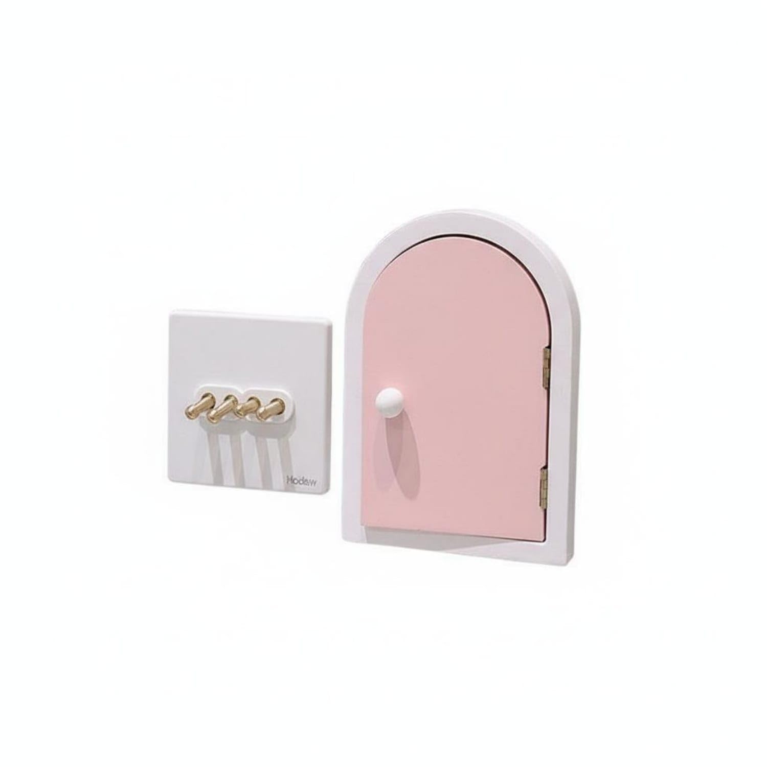 Door Shaped Outlet Cover Cute Switch Surround Frame 3D Light Switch Sticker for Girls, Kids, Nursery, Bedroom, Pink-image-12