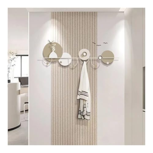 Perchero de pared de hierro moderno de 85cm con ganchos para sala 4