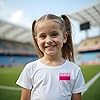 Personalised Pink Ukraine Girls T Shirt Custom Name Number Football Supporter Tee Kids Gift Footie Fan, 12-13 Years, Light Pink #3