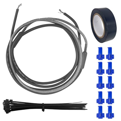 SH201 Drain and Door Heater Fit for Samsung Refrigerator and Most Supco Refrigerator, Drain Heater Tip 7/16 Diameter 115V 15W 25'' Defrost Heater Wire