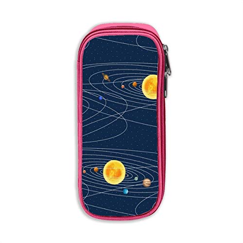 Preisvergleich Produktbild Planet Pencil Pen Case Beuteltasche Student Stationery Office Kosmetische Schminktasche Aufbewahrung Pink