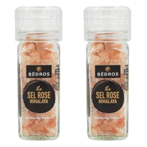 Lot 2x Sel rose d'Himalaya - Moulin 110g