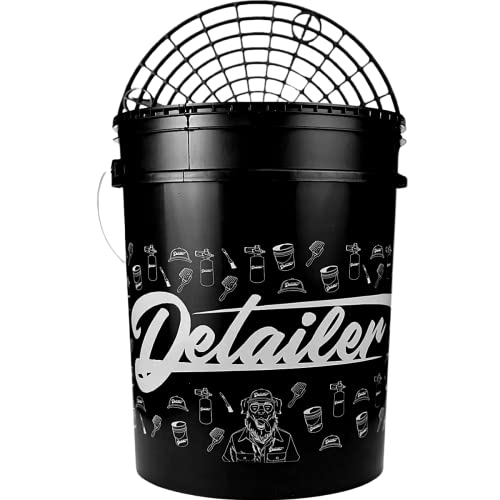 Balde Lavagem Automotiva e Uso Geral Resistente Grande 19 Litros + Separador de Sujeira e Particulas Detailer