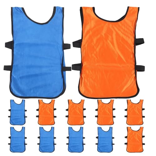 PAMINGONO 12 Piezas Chaleco Deportivo Fibra de Poliéster para Jóvenes de Entrenamiento Máxima Movilidad y Absorción de Humedad en Fútbol para Sesiones Grupales
