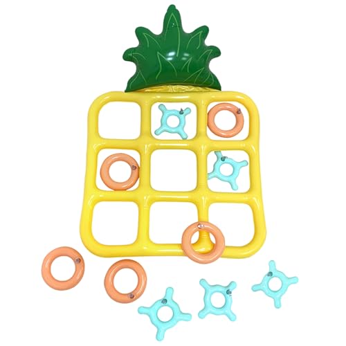 Aufblasbares Pool-Set: Wasserbrettspiele, schwimmendes Ananas-Design | Spielzeug für die Schwimmparty für Erwachsene für Kinder, lustige Aktivitäten im Freien, Urlaub