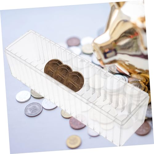 Caja organizadora para monedas con tapa transparente miniatura 2