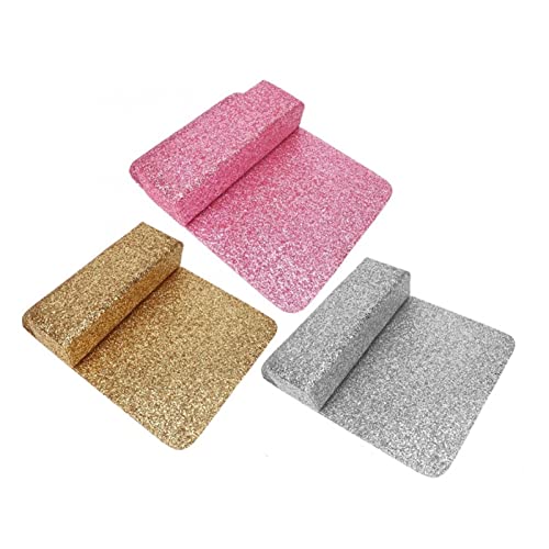 djkyu Nageltisch Shinning Pailletten Nail Art Tischmatte Kissen Pad Kissen Hand Halter Hand Rest Maniküre Werkzeug… – Bild 3