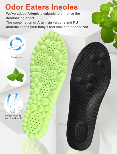 Image of 4D Cloud Soles Kids Insoles - Children's Plantar Fasciitis Memory Foam Shoe Inserts- Arch Support Comfort Shoe Sole Insert for Sneakers