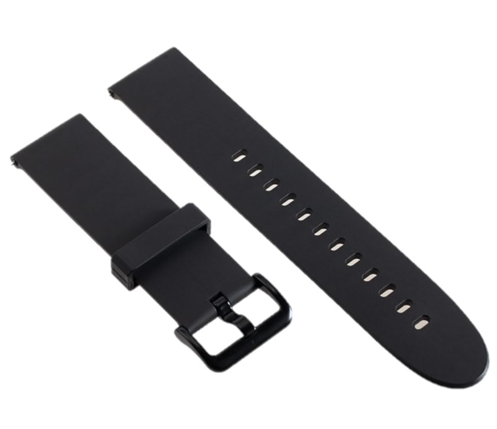 Panda Bobo for Reflex Active Watch Strap Silicone Replacement Watch Band Series 4/5/6/7/9/10/12/13/14/15/16/23/26 (Black) โ image 1