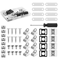 49st Football Helm Zubehör, Football Helm Reparaturset Einschließlich R Förmiger Fußball Visier Clips Gummidichtungen Muttern Football Helm Schrauben Schraubendreher für Softball Hockey