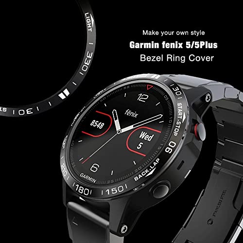 Cadran acier Garmin Fenix 5X Plus finition Agate luxe