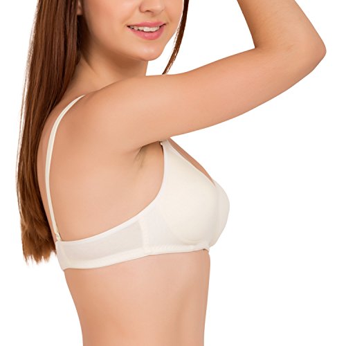 Image of Tweens - Medium Padded Cotton Rich Bra - Full Coverage, Seamless, Multiway Straps, Wirefree Everyday T-Shirt Bra (Pack of 2)