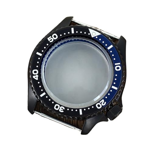 1pc �@�B���������v�P�[�X Mod ���i�T�t�@�C�A�N���X�^���P�[�X Nh35 Nh36 4R36 �^�� SKX007SKX013 120Clicks(BLUE Chapter ring 2)