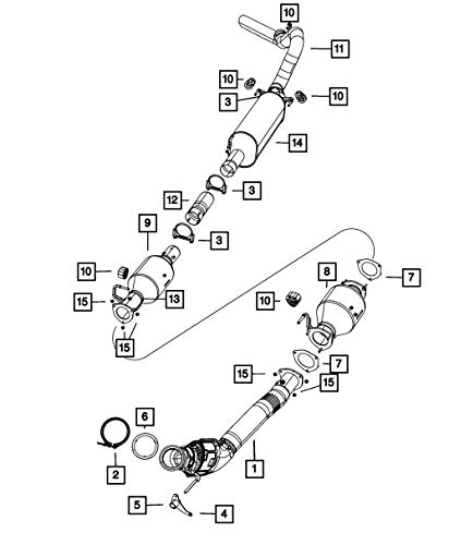 Mopar 5212 2213AB, Catalytic Converter Gasket