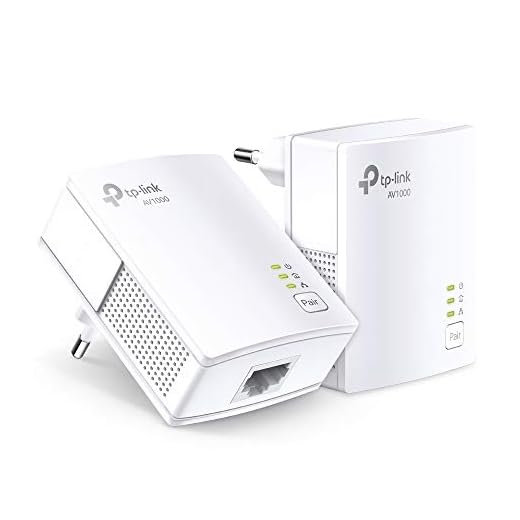TP-Link TL-PA7017 KIT CPL 1000 Mbps, 1 Port Ethernet Gigabit, Pack de 2 CPL - Solution idéale pour profiter du Service Multi-TV à la Maison