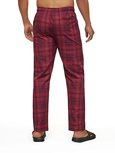 XYXX Men's Super Combed Cotton Checkered Checkmate Pyjamas [Pack of 2] Elasticated Waist, Drawstring | Loungewear for Men