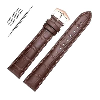 Cinturino for orologio in pelle 20mm 21mm 22mm compatibile con PP Patek Philippe Grenade 5167Ax Bracciale da donna for uomo Cinturino in pelle di vacchetta nera(Brown-rose gold,20mm)