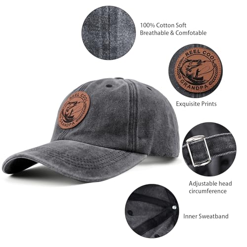 Image of Grandpa Hats for Men, Birthday Gifts for Grandpa, Gift from Grandkids, Funny Trucker Hat Baseball Cap