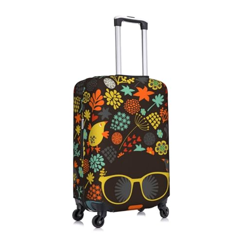 African Women Luggage Cover TSA Approved Stylish Dust and Scratch Resistant Luggage Case Protector Washable Elasticated Luggage Covers for Kids and Adults2