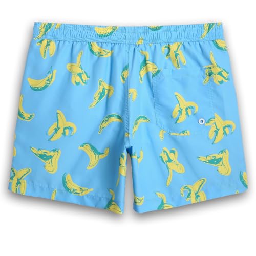 Image of maamgic Mens Swim Trunks 5 Inch with Mesh Lining, Quick Dry Mens Bathing Suit, Swim Shorts for Swimming and Beach