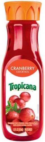Tropicana Pure Cocktail, Cranberry, 12 Ounce (Pack of 12)