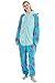 Sqlszt Animal Sulley Monster Onesie Adult Sullivan One Piece Pajamas Unisex Cosplay Costume For Women Men Blue XL