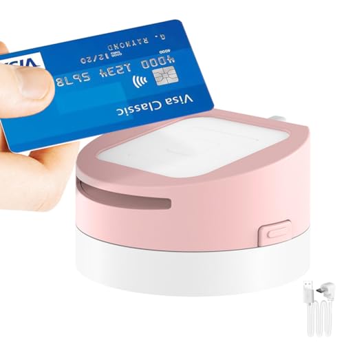 MirageCover Dock for Square Reader - Compatible with 1st and 2nd Generation Square Reader Elegant White Case Anti-Sleep Feature Includes 1.5m Cable - Stylish and Functional Pink.