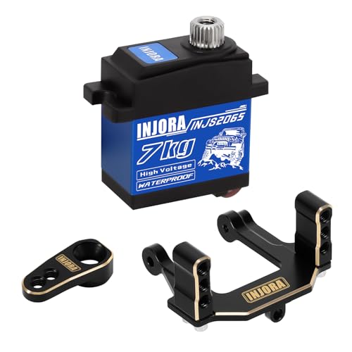 INJORA 7KG High Voltage Waterproof 2065 Digital Servo with Mount and Horn for 1/18 Redcat Ascent-18 Upgrade