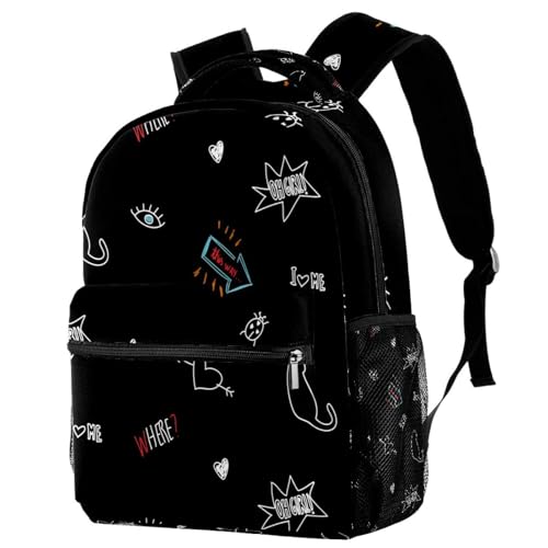 Sac de voyage décontracté pour femmes et adolescents qui aiment le style chat multicolore