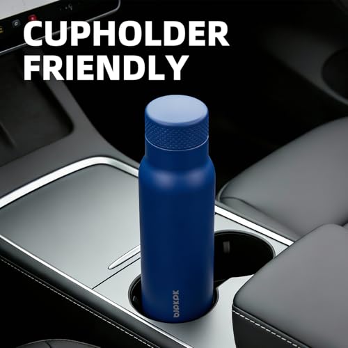 Image of BJPKPK Stainless Steel Water Bottle,21oz insulated Reusable Bottle,Leakproof Metal Thermal Flask Double Wall,Keep Drinks Cold and Hot,Sapphire Blue