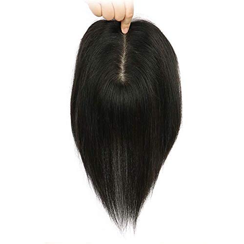 Cheveux humains avec clip pour volume quotidien - Postiche soie de 11,4x14
