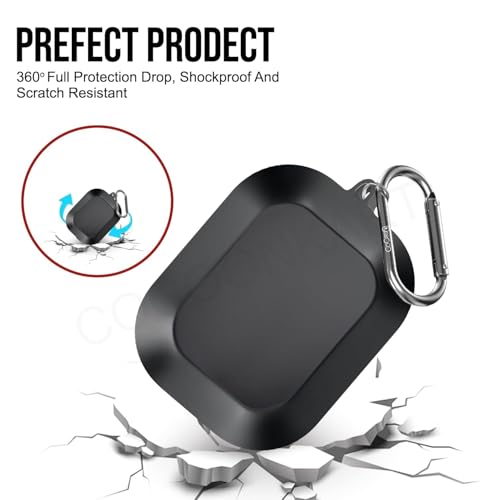 Image of Silicone Case Cover Compatible for Realme Buds Air 8 with Hygiene Kit (Black)