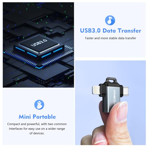 Image of Kinsound USB OTG (Grey 2 in 1 OTG Adapter)