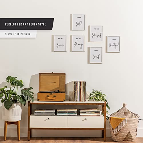 Let It Shine Bedroom –Playroom – Wall Decor For Girls , Women – Inspirational Quotes Wall Art (Set Of 6 Unframed 8X10 Inch Prints) #TOP4