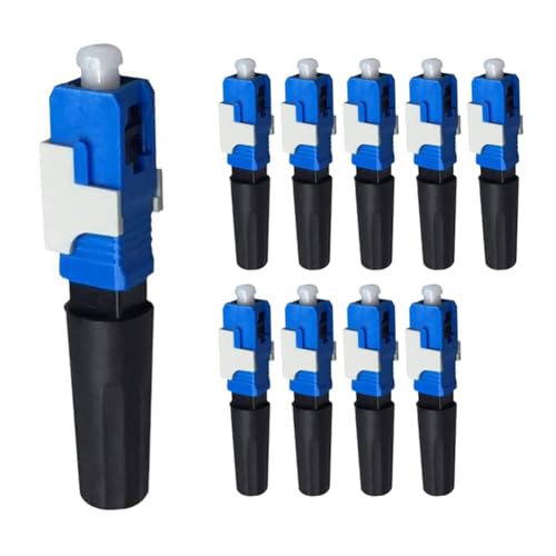 10 Connettori Rapidi in Fibra Ottica Pre-Sepolti SC a Guarnizione Fredda UPC per la Trasmissione Dati ad Alta Velocità.