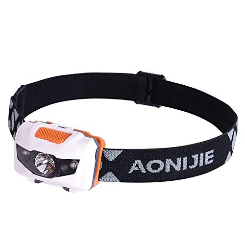 JINGYAN Reflektory LED Headlamp Gloge Night Fishing Light Wodoodporna Wodoodporna Wodoodporna Noc Wędrówki Run Reflwear(White)