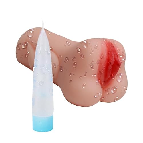 Sex Toys Male Masturbator - Adult Toys 3D Realistic Vagina and Tight Anus Toys4mens UK Mastuabors, Sex Doll Pocket Pussy for Men, Fleshliglt for Men Fully Waterproof (Brownish)