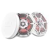 DS18 Hydro CF-10M- High End Carbon Fibre Coaxial Speaker Pair - 2-Way Marine Speaker w/Integrated RGB Lights - 900 Watt - 100% UV Stable - Water Resistant Speakers - 10 Inches